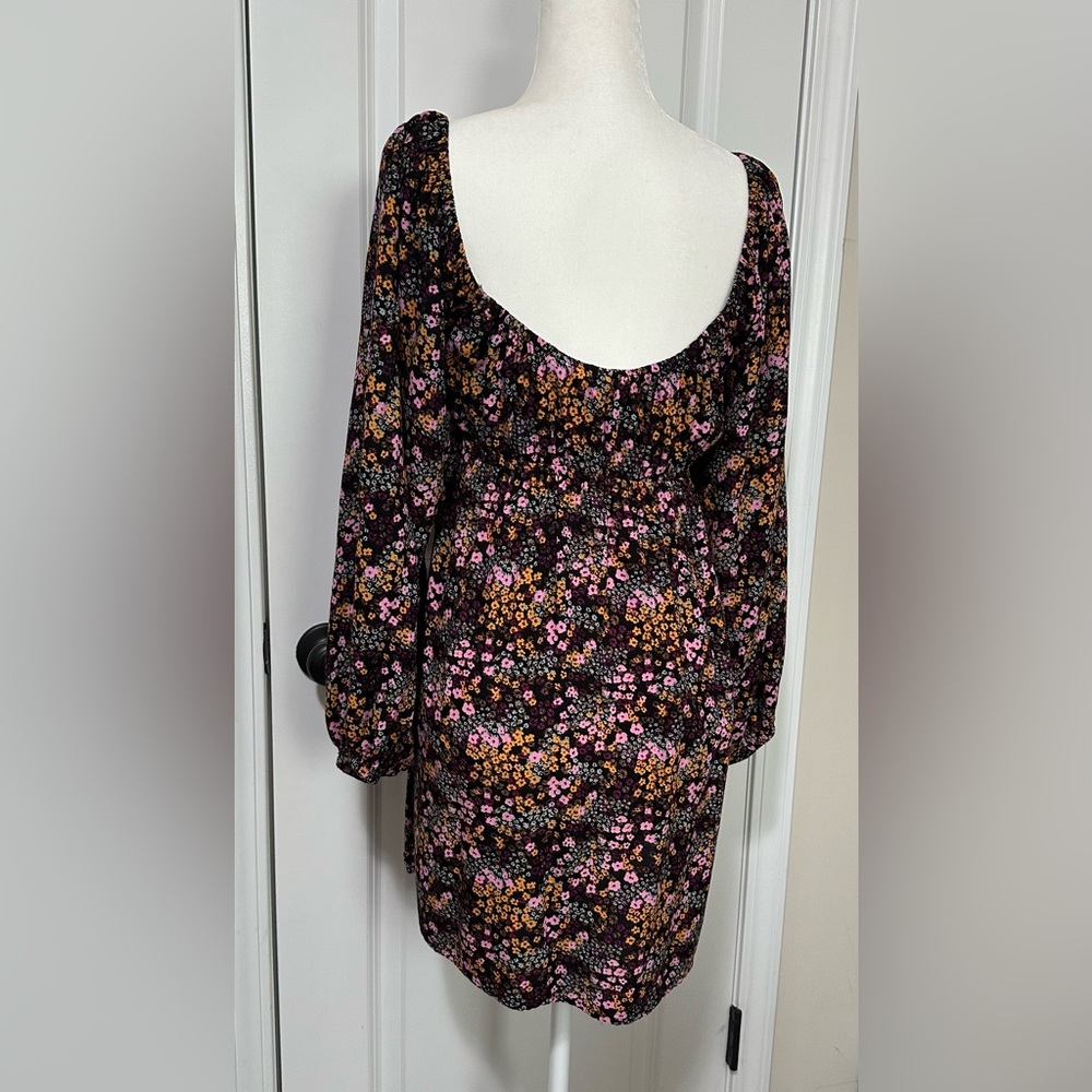 Roxy Sweetest Shores Puff Sleeve Women’s Dress Size L - Picture 5 of 7